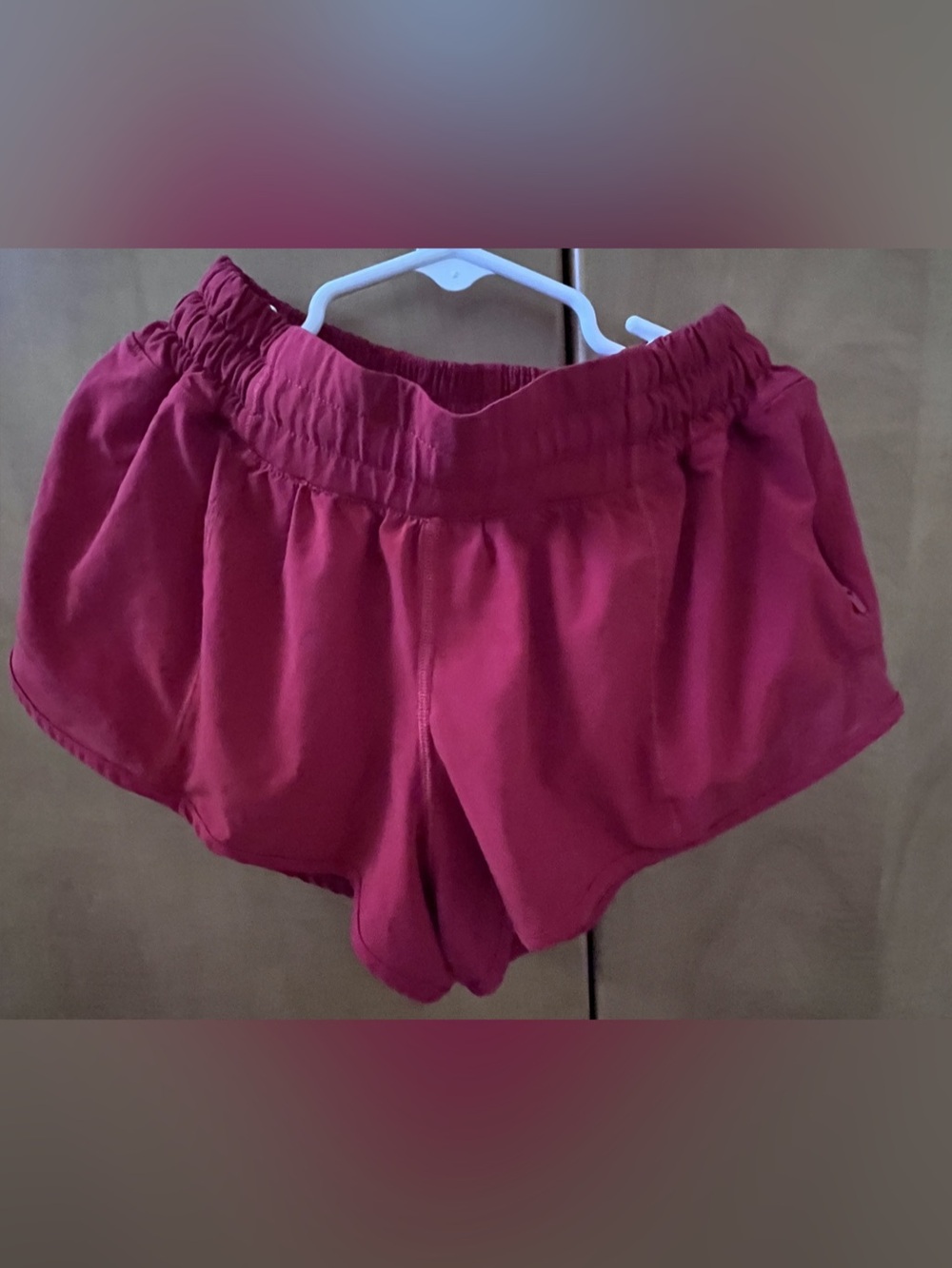 Lululemon Women's Athletic Shorts in Red Size 4